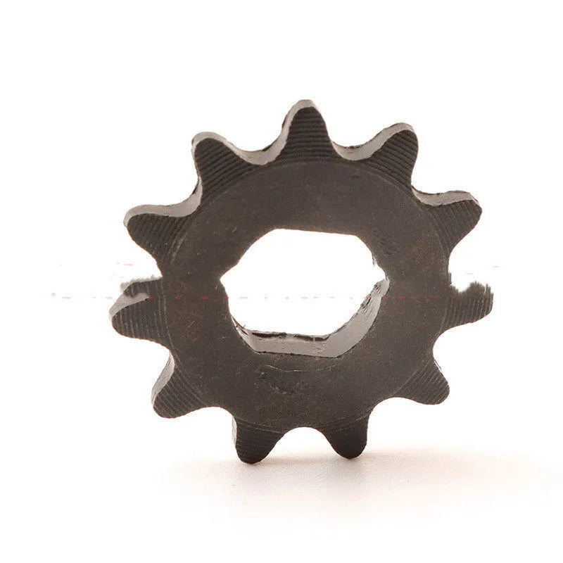 Cast iron 11-tooth non-circular gear for motorcycle chain reduction systems