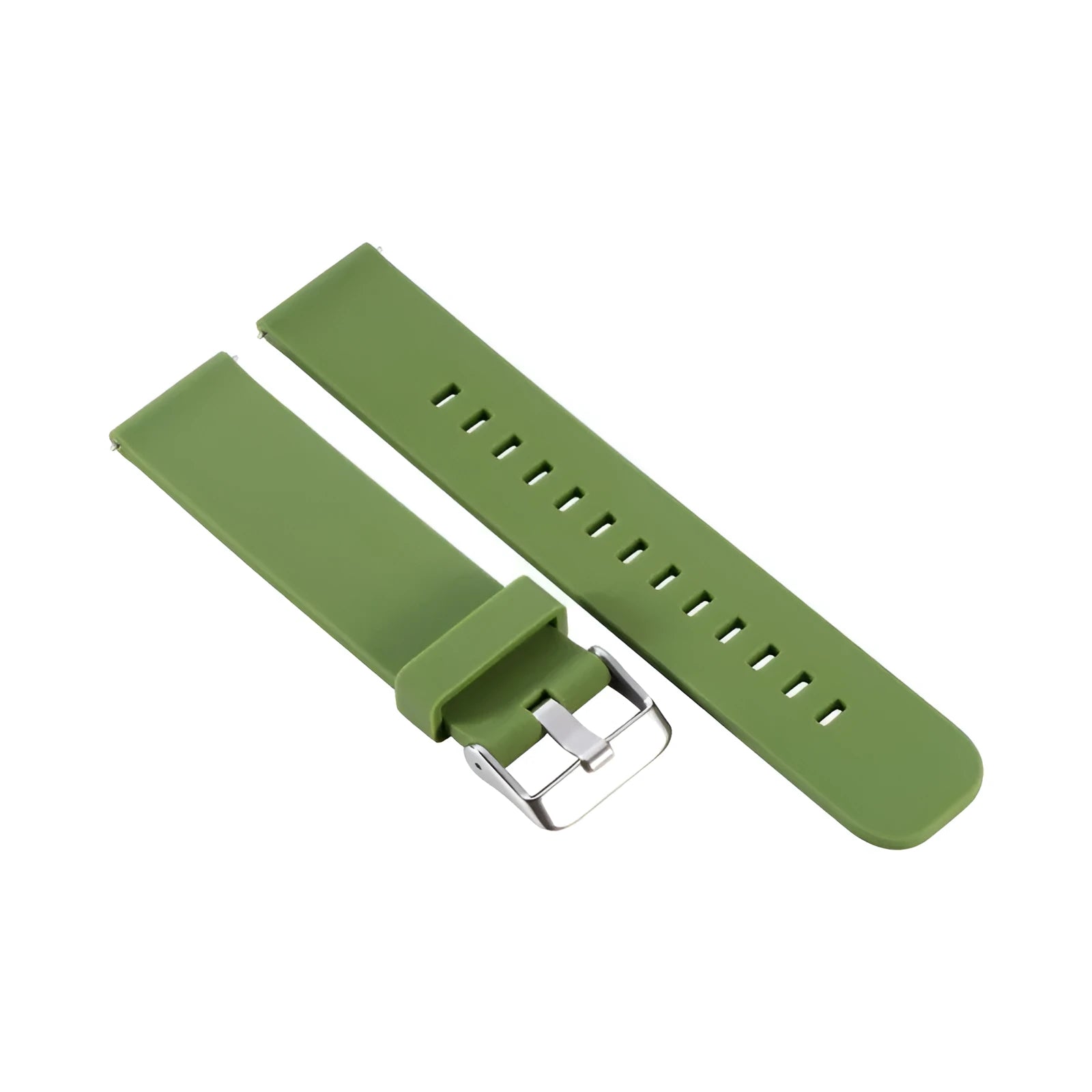 Solid colour silicone watch strap for Garmin Forerunner 245 in multiple colour options.