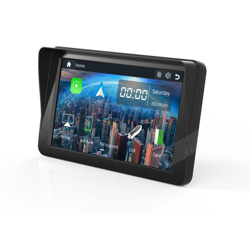 7 inch portable car smart screen with wireless Carplay on windshield mount