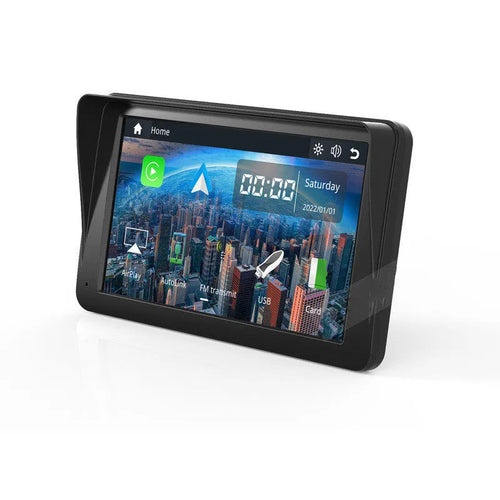 7 inch portable car smart screen with wireless Carplay on windshield mount