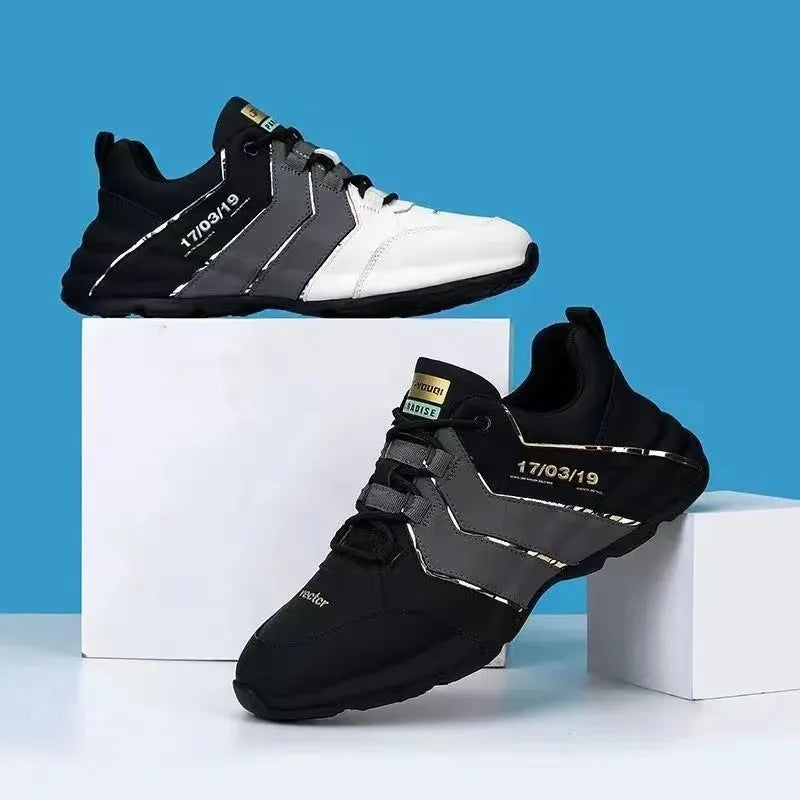Teenagers casual sneakers with thick plastic sole and mesh lining in various colours