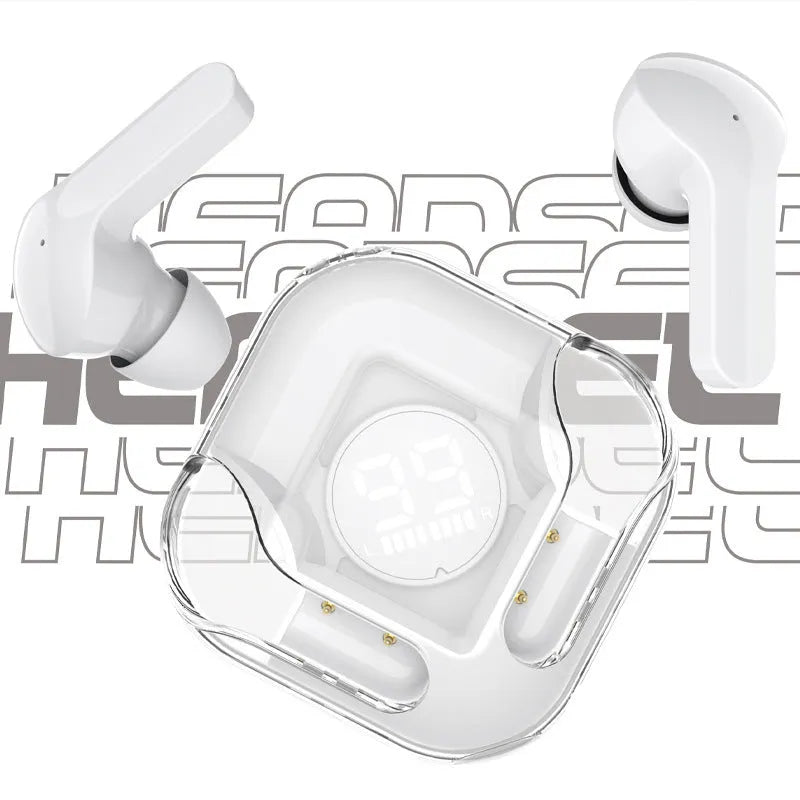 Bluetooth wireless TWS noise reduction headphones in Black, Blue, Green, Pink and White colour options
