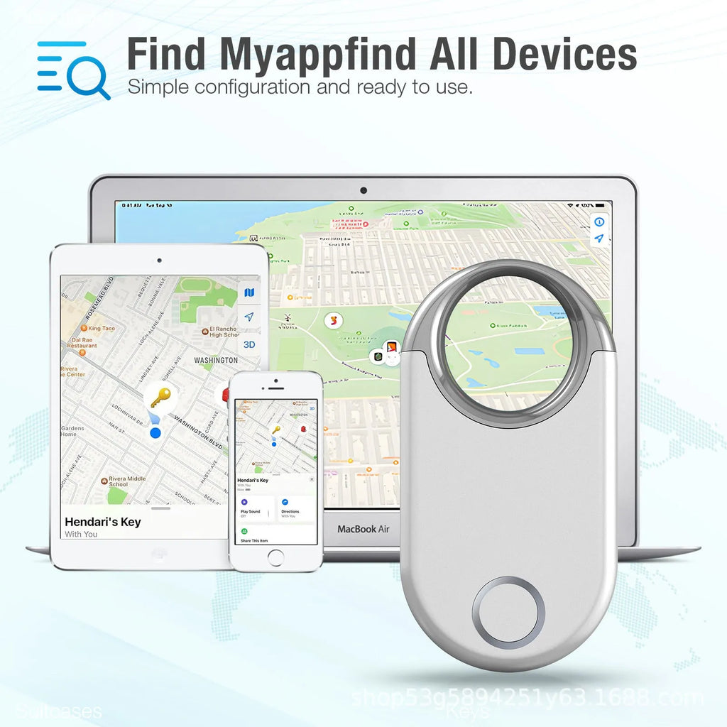 Compact black and white GPS tracking device for pets and children with USB port