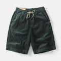 Men's retro American-style cargo shorts in khaki, straight cut, polyester summer wear