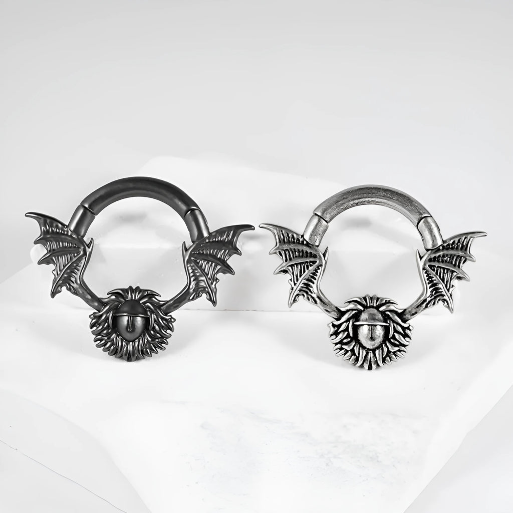 Copper sharp cone round magnetic ear cuff extender for cartilage in one of eight geometric style options.