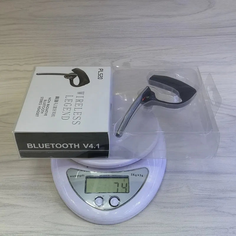 Black Bluetooth sports headphones with minimalist design showing battery display and USB connectivity