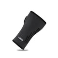 Adult wristband wrist guard for tennis in black, green or orange, single pack, sizes L M XL