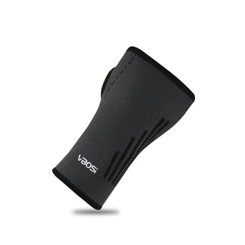 Adult wristband wrist guard for tennis in black, green or orange, single pack, sizes L M XL