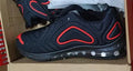Men's black casual lace-up sneakers with thick sole and round toe design