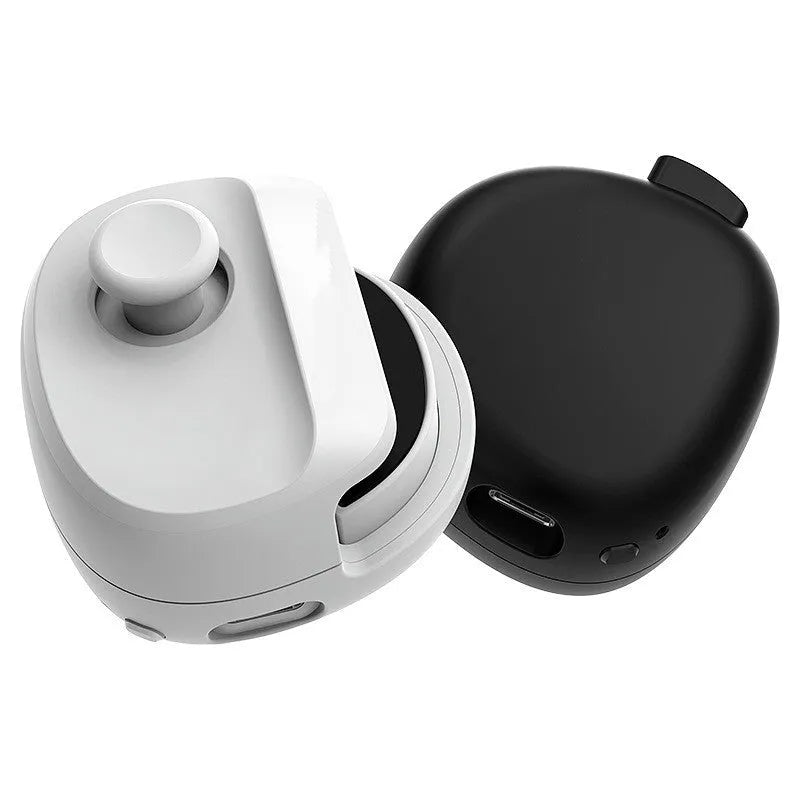 Black or white USB gaming stick with analogue rocker control for mobile devices measuring 8.8cm
