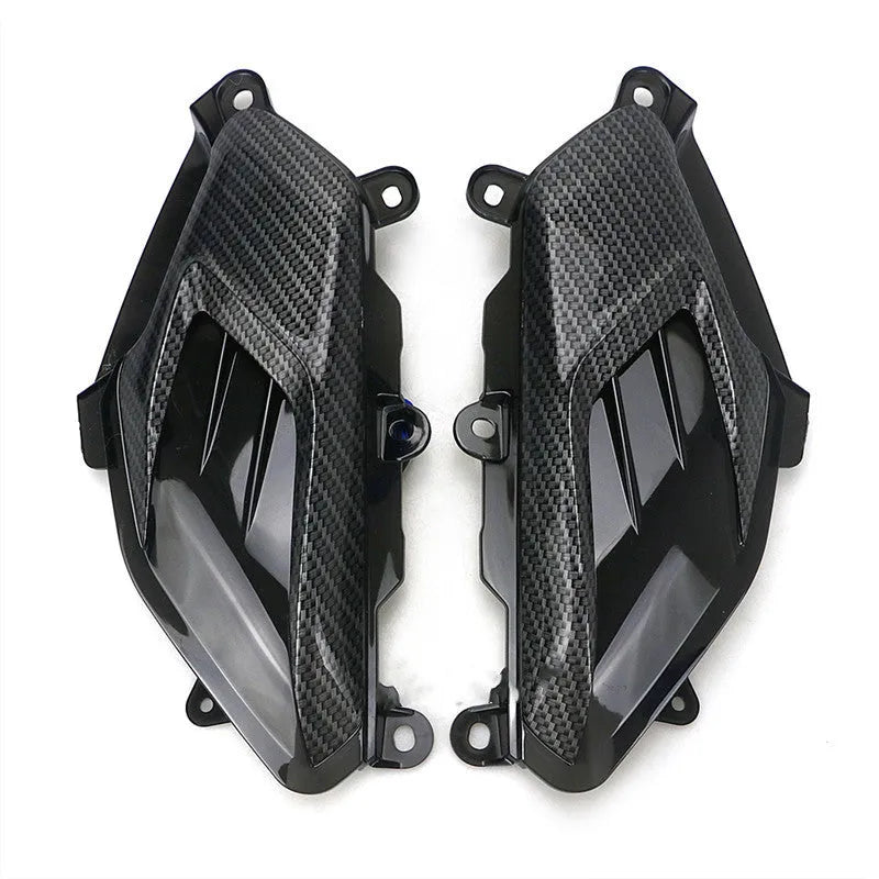 Yamaha NMAX motorcycle LED side lamp replacement kit with carbon fibre decoration in blue light option