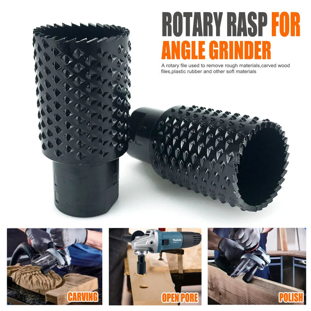 Spherical grinding head for angle grinder with M10 and M14 thread compatibility.