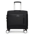 Black 18-inch Oxford cloth business travel suitcase with universal wheels