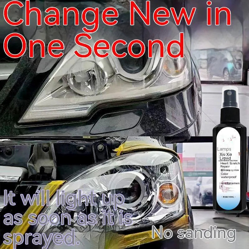 100ml bottle of car headlight restoration liquid for polishing foggy plastic lenses