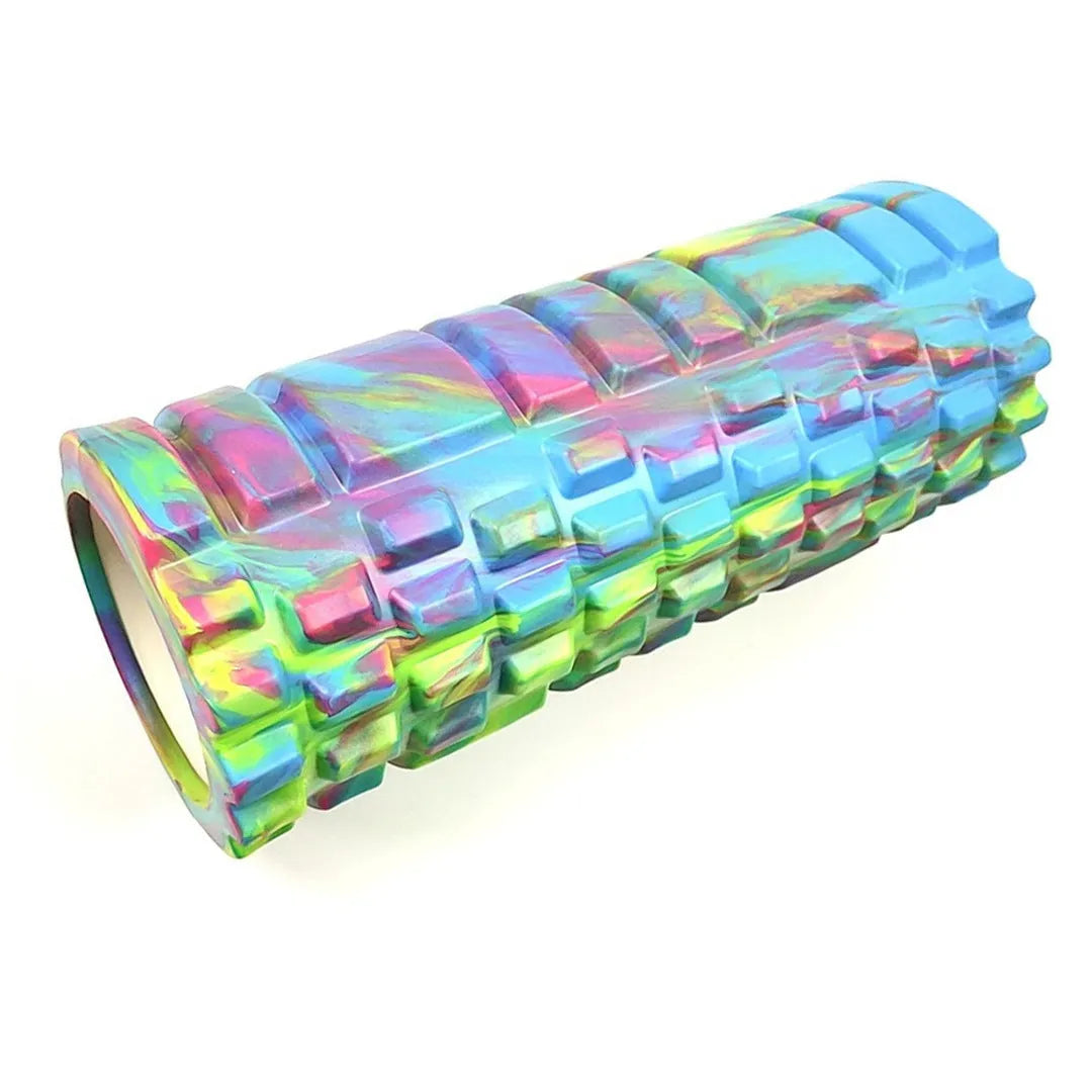 33cm camouflage pattern EVA foam roller for fitness and massage.