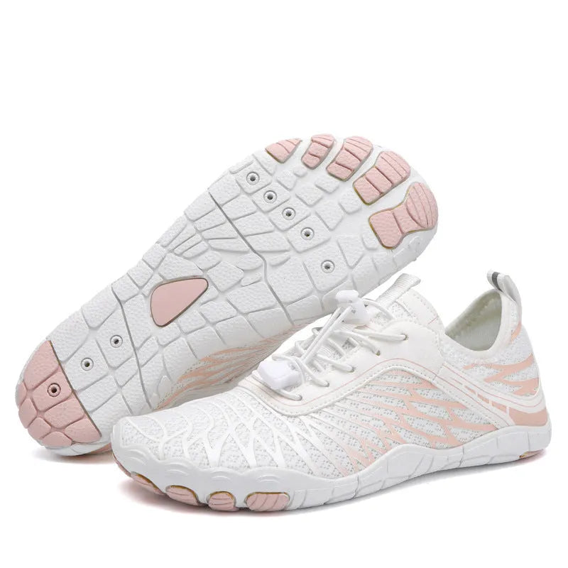 Outdoor fashion sports upstream lace-up shoes in multiple colours with non-slip rubber soles