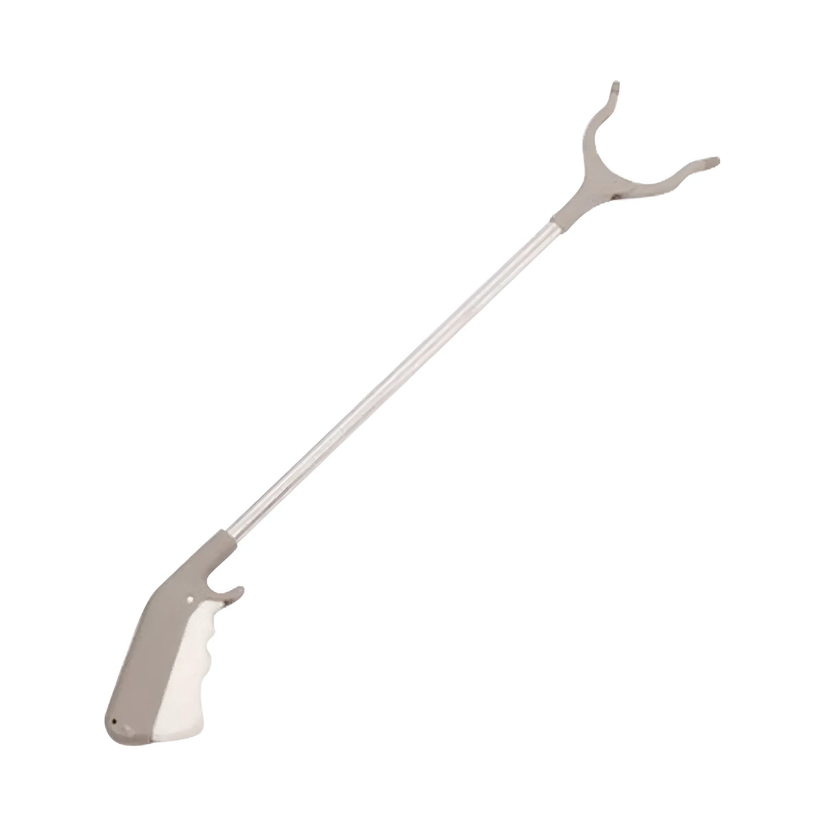 Stainless steel lengthened sanitation pliers with 40 cm reach and push-type handle