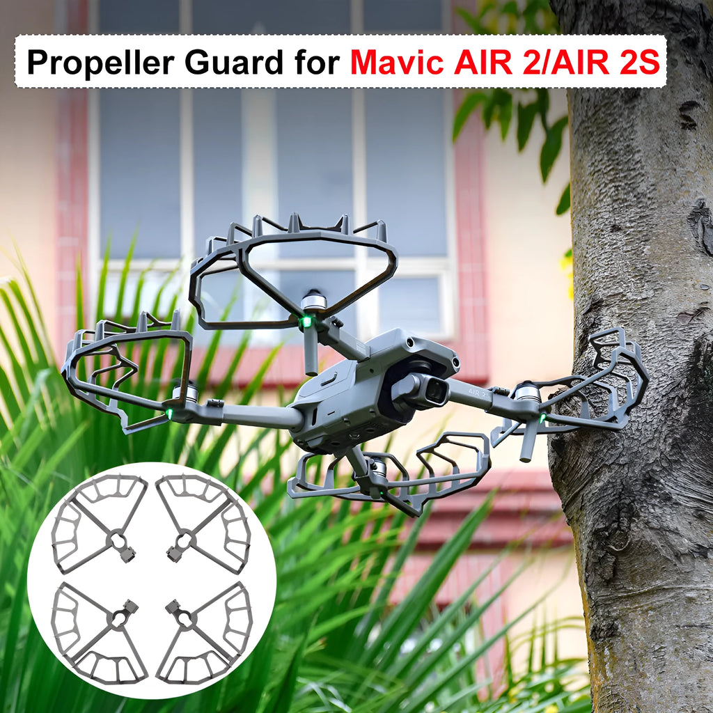 Grey ABS plastic propeller protection ring for DJI Air 2 and Air 2S drone models