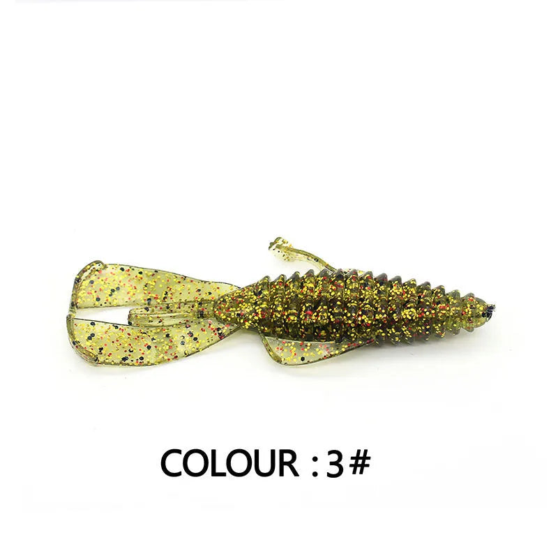 8cm PVC soft plastic fishing lure in multiple colour options for freshwater and saltwater angling
