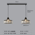 Modern crystal chandelier ceiling light in black or gold with LED full-spectrum lighting