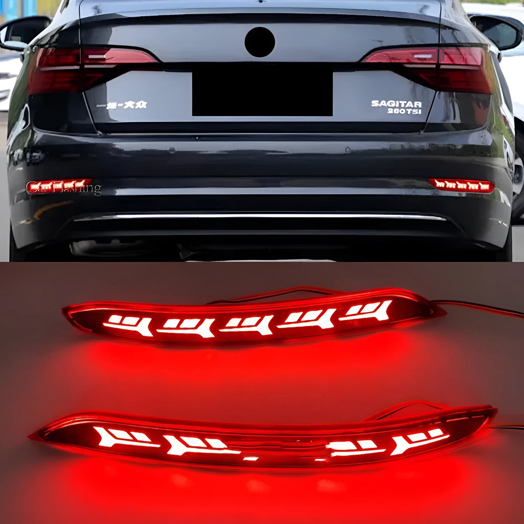 Volkswagen Sagitar bumper light with flowing water LED effects for rear indicator