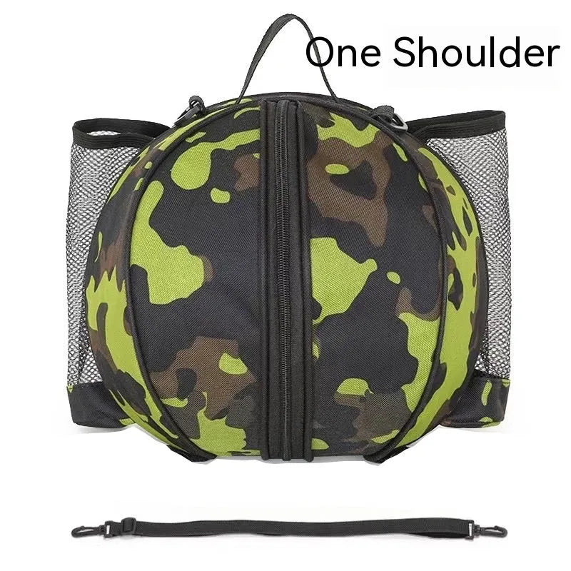Oxford cloth basketball bag with 9L capacity in various colours and strap styles.