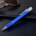 Metal refillable jet lighter pen with keychain in various colours