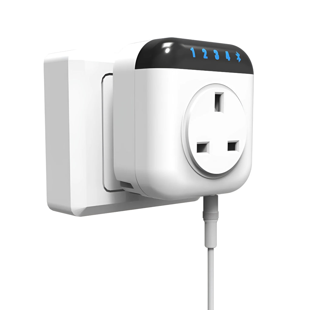 Tuya temperature control smart socket with wifi, sensor probe, white colour, US three-hole outlet