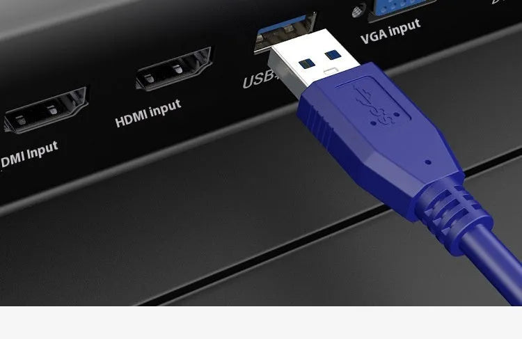 USB 3.0 data cable for mobile hard disk boxes with nickel-plated connectors.