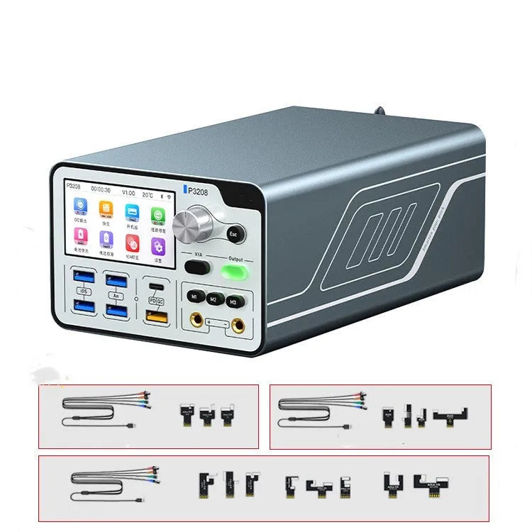 320W smart voltage regulator power meter with 3.0-inch IPS display showing current readings
