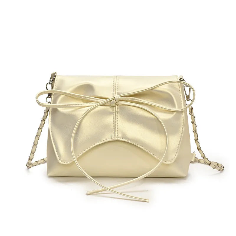 Women's soft PU underarm bag in horizontal square shape with mobile phone compartment