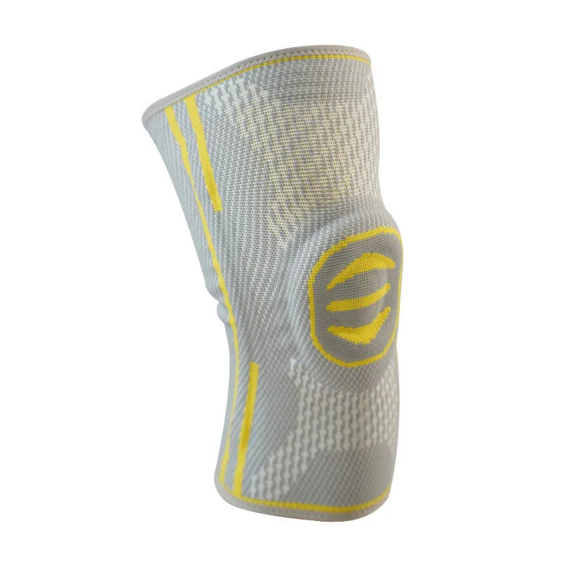 Cotton mountaineering knee pads in blue, green or yellow colours available in M, L and XL sizes