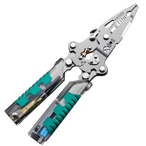 8.8-inch electricians' pointed pliers wire stripper tool with rust prevention features