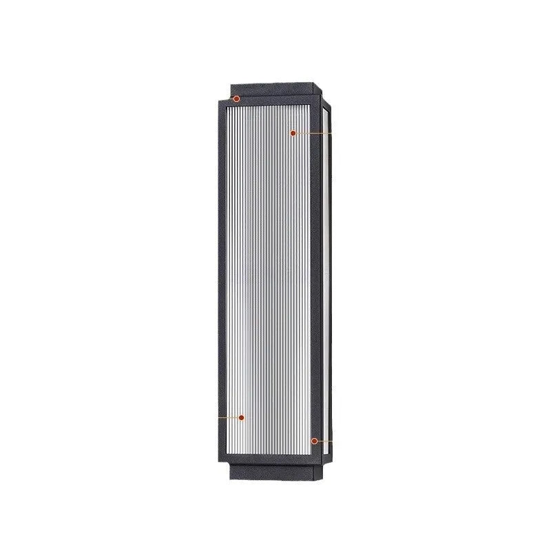 Stainless steel outdoor wall lamp with waterproof design for garden and courtyard lighting