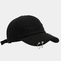 Men's denim baseball cap with adjustable strap in light blue jeans colour