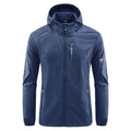 Men's lightweight nylon summer jacket with hood in loose fit styling