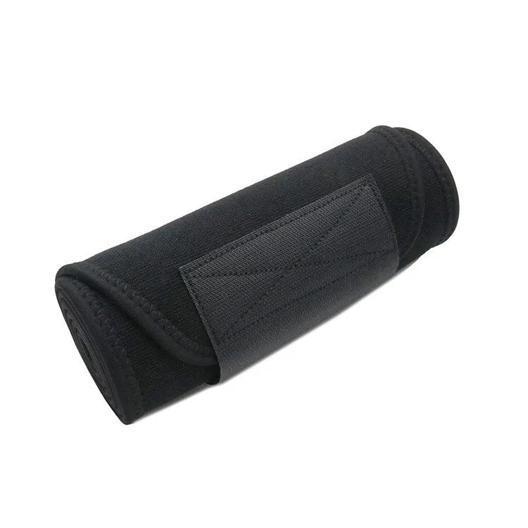 Neoprene lumbar support belt for adult fitness and running in black colour