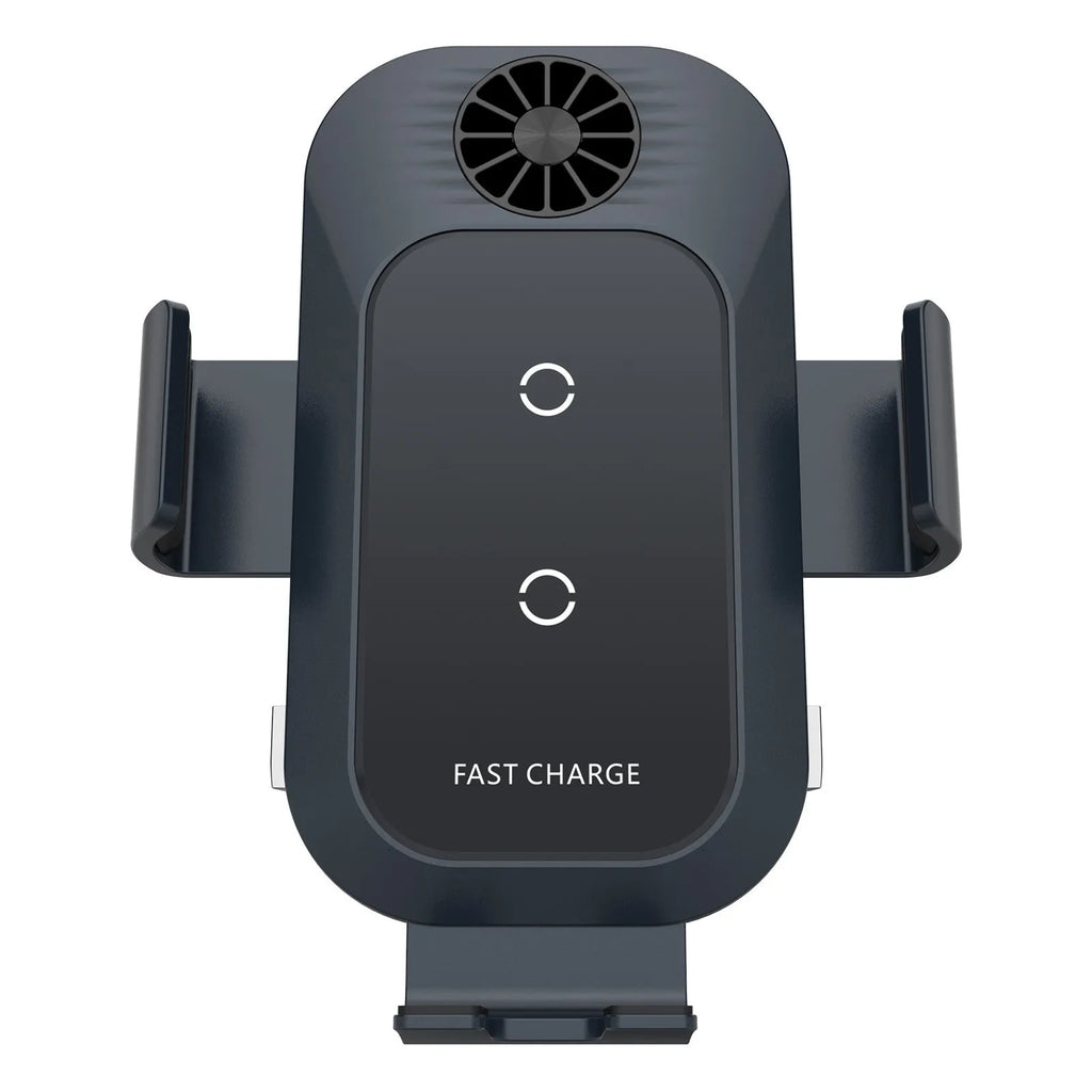 C35 colour car wireless charging phone holder mounted on air vent with phone inserted