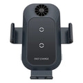C35 colour car wireless charging phone holder mounted on air vent with phone inserted