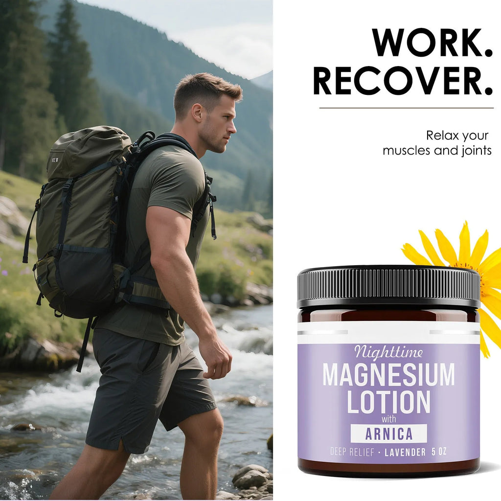 Magnesium body butter cream in 150ml jar measuring 7.1cm diameter