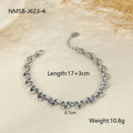 Women's hollowed-out heart bracelet in gold or steel colours with big heart and small heart size options