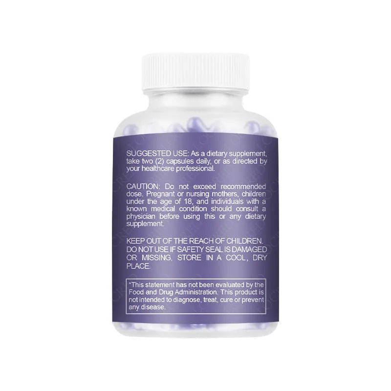 Bottle of 60 herbal vaginal capsules with licorice, angelica, and skullcap extracts