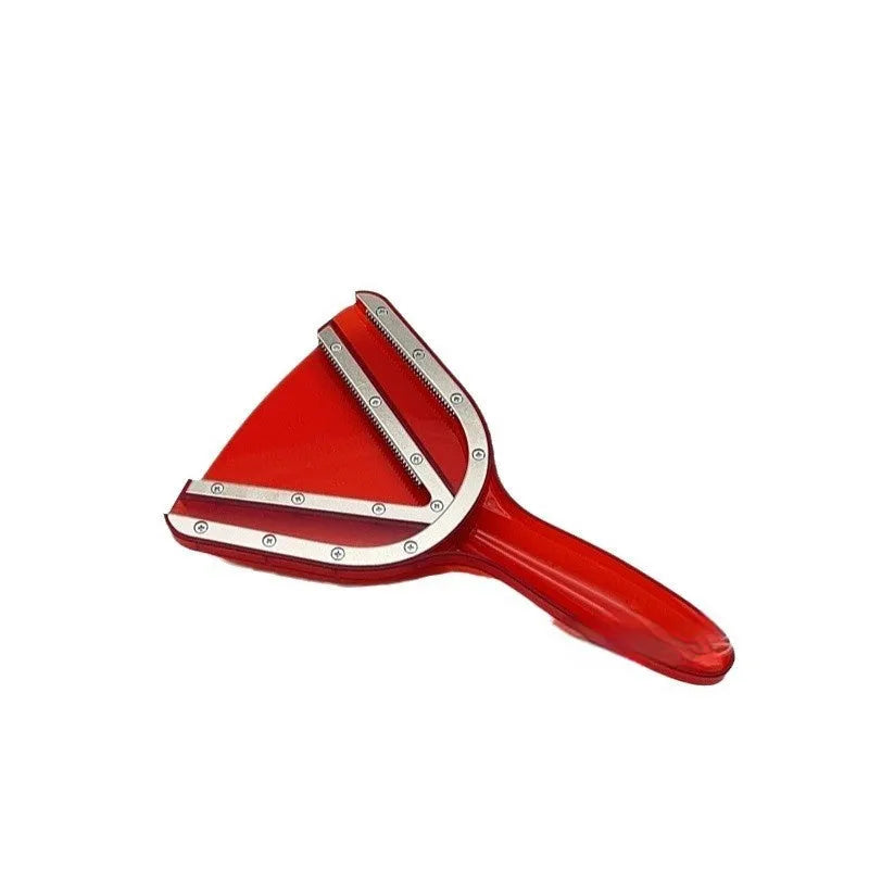 Adjustable telescopic bottle and can opener tool in red, transparent, or grey ABS plastic on a plain background.