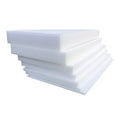 Large white EPE pearl cotton foam board showing its 2 metre by 1 metre dimensions and 10mm thickness.
