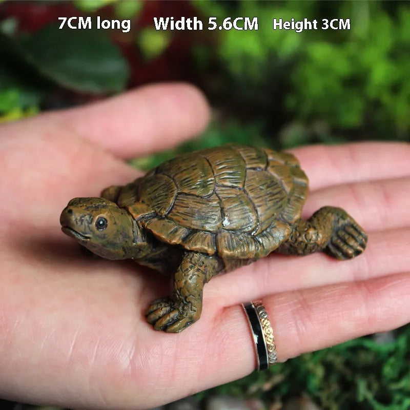 Resin simulation turtle garden decoration ornament with realistic colouration