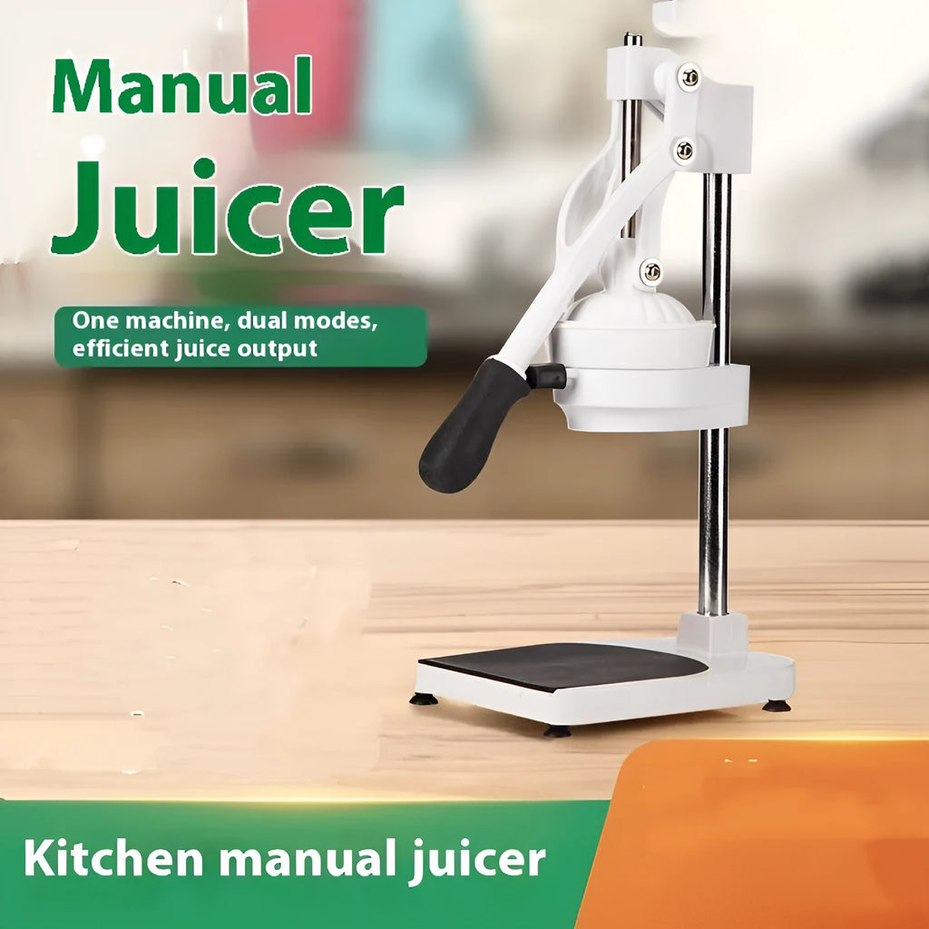 Manual stainless steel orange juicer with hand lever and 480cm nylon component