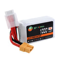 XF Power black 14.8V 1000mAh 75C 4S graphene lithium polymer drone battery with XT60 plug