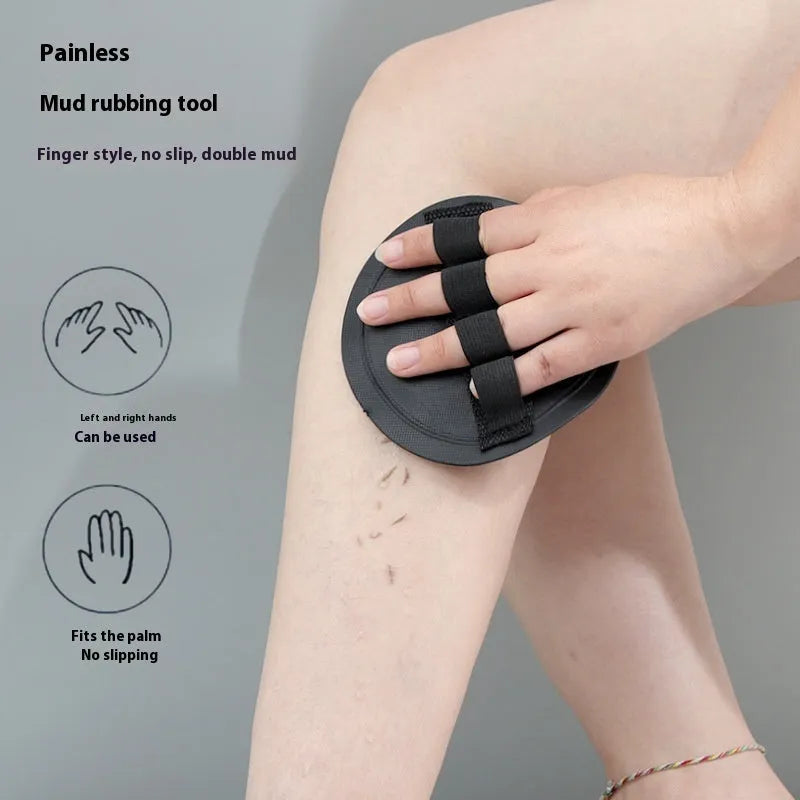 Rubber bath gadget finger style for women with round cake design in lace or strap variations
