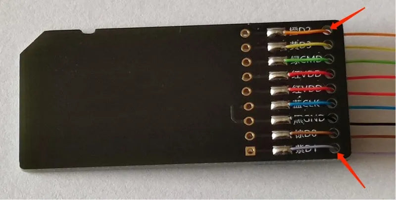 EMMC read and write diagnostic tool for car audio host maintenance.