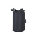Adjustable Oxford cloth heat-holding bottle cover in black or khaki for outdoor use.